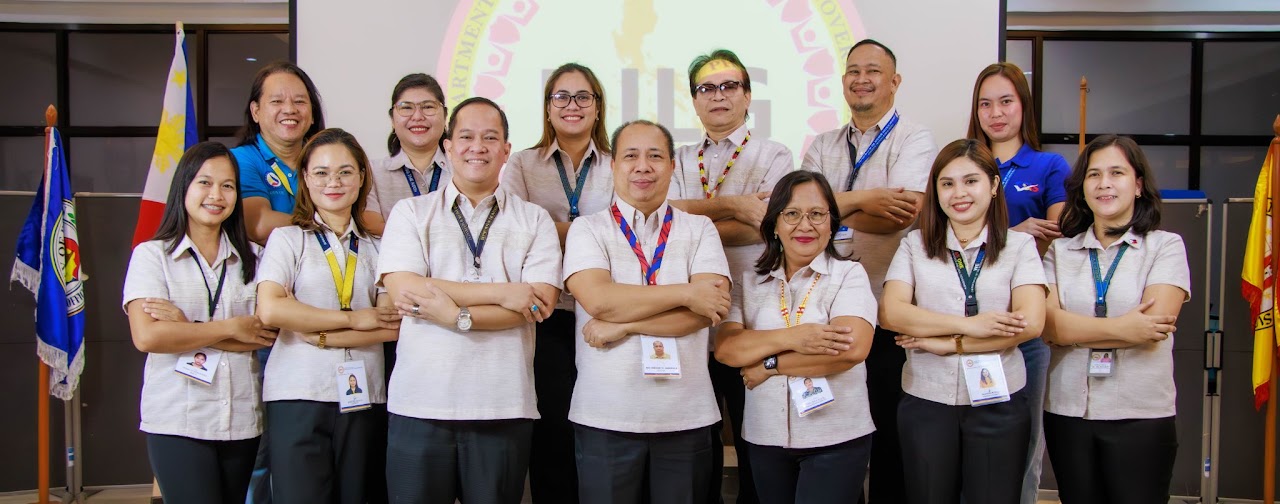 The staff of the Local Government Monitoring and Evaluation Division of DILG Region XIII - Caraga, photographed together at the Regional Office.